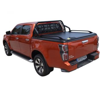 ΚΑΠΑΚΙ ΚΑΡΟΤΣΑΣ ΡΟΛΟ ΑΛΟΥΜΙΝΙΟΥ ΜΕ ΒΑΡΕΟΣ ΤΥΠΟΥ ΣΙΔΕΡΕΝΙΟ ROLL-BAR, ΑΨΙΔΑ ΤΖΑΜΙΟΥ ΚΑΙ ΚΟΥΠΑΣΤΕΣ TEK 2 MAX 9080 ROLL+RB 405BL+KOUP 115BL ISUZU D-MAX 2021+