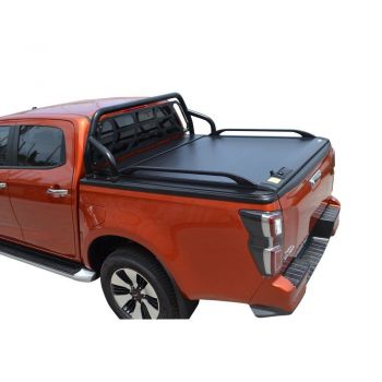 ΚΑΠΑΚΙ ΚΑΡΟΤΣΑΣ ΡΟΛΟ ΑΛΟΥΜΙΝΙΟΥ ΜΕ ΒΑΡΕΟΣ ΤΥΠΟΥ ΣΙΔΕΡΕΝΙΟ ROLL-BAR, ΑΨΙΔΑ ΤΖΑΜΙΟΥ ΚΑΙ ΚΟΥΠΑΣΤΕΣ TEK 2 MAX 9080 ROLL+RB 405BL+KOUP 115BL ISUZU D-MAX 2021+