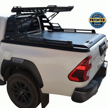 ΚΑΠΑΚΙ ΚΑΡΟΤΣΑΣ ΡΟΛΟ ΑΛΟΥΜΙΝΙΟΥ ΜΕ PREMIUM ROLL-BAR ΦΟΡΤΩΣΗΣ TEK 2 MAX 9080 ROLL+RB 430BAS TOYOTA HILUX REVO 2016+ & HILUX 2021+