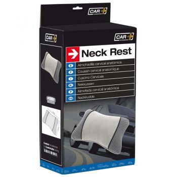 Μαξιλαράκι Αυχένα Για Το Κάθισμα Του Αυτοκινήτου  26x15cm Γκρι 1 Τεμάχιο Car+ ACA1000