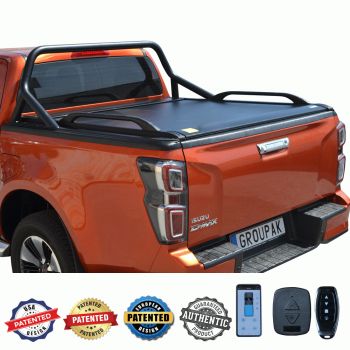 SMART ΡΟΛΟ ΑΛΟΥΜΙΝΙΟΥ ΗΛΕΚΤΡΙΚΟ ΜΕ ΕΡΓΟΣΤΑΣΙΑΚΟΥ ΤΥΠΟΥ ΣΙΔΕΡΕΝΙΟ ROLL-BAR ΚΑΙ ΚΟΥΠΑΣΤΕΣ SMART 2-7000 E-ROLL+RB 416BL+KOUP 90BL ISUZU D-MAX 2021+