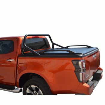 SMART ΡΟΛΟ ΑΛΟΥΜΙΝΙΟΥ ΗΛΕΚΤΡΙΚΟ ΜΕ ΕΡΓΟΣΤΑΣΙΑΚΟΥ ΤΥΠΟΥ ΣΙΔΕΡΕΝΙΟ ROLL-BAR ΚΑΙ ΚΟΥΠΑΣΤΕΣ SMART 2-7000 E-ROLL+RB 416BL+KOUP 90BL ISUZU D-MAX 2021+