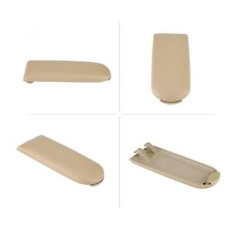 Καπάκι Αντικατάστασης Κονσόλας / Τεμπέλη Χειροφρένου Με Κλιπ Για VW Golf 4, Polo 6R/6C, Bora, Beetle, Passat, Roomster, Octavia, Fabia Δερματίνη Μπεζ