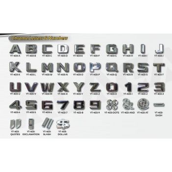 Αυτοκόλλητα γράμματα Logo 1τμχ Alaga