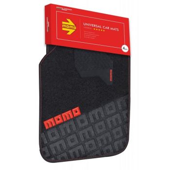 Μοκέτα Μαύρο-Κόκκινο 4τμχ Momo