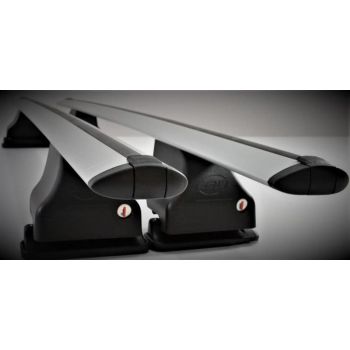 Σετ Μπάρες Οροφής Αλουμινίου με τα πόδια 112εκ για Nissan Primera 4D-5D 1990-1996 2τμχ Totus Fly Cam