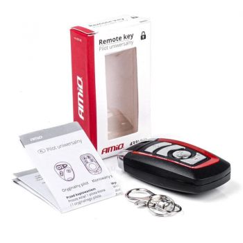 Universal Αντιγραφικό Τηλεχειριστήριο Γενικής Χρήσης Σταθερού Κωδικού Με 4 Κανάλια 433MHz Amio 03143