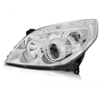 Φανάρι Μπροστινό Αριστερό Για Opel Vectra C Facelift 05-08 H7/H1 Χρώμιο TYC