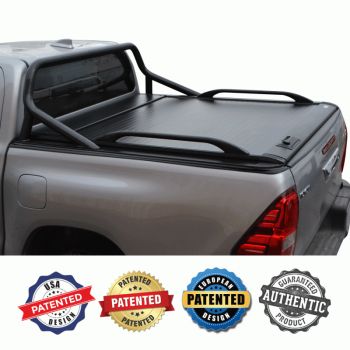 ΚΑΠΑΚΙ ΚΑΡΟΤΣΑΣ ΡΟΛΟ ΑΛΟΥΜΙΝΙΟΥ ΜΕ ΕΡΓΟΣΤΑΣΙΑΚΟΥ ΤΥΠΟΥ ΣΙΔΕΡΕΝΙΟ ROLL-BAR ΚΑΙ ΚΟΥΠΑΣΤΕΣ TEK 2 MAX 9080 ROLL+RB 416BL+KOUP 90BL TOYOTA HILUX REVO 2016+ & HILUX 2021+