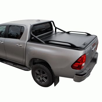 ΚΑΠΑΚΙ ΚΑΡΟΤΣΑΣ ΡΟΛΟ ΑΛΟΥΜΙΝΙΟΥ ΜΕ ΕΡΓΟΣΤΑΣΙΑΚΟΥ ΤΥΠΟΥ ΣΙΔΕΡΕΝΙΟ ROLL-BAR ΚΑΙ ΚΟΥΠΑΣΤΕΣ TEK 2 MAX 9080 ROLL+RB 416BL+KOUP 90BL TOYOTA HILUX REVO 2016+ & HILUX 2021+