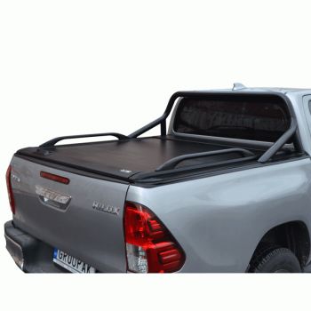 ΚΑΠΑΚΙ ΚΑΡΟΤΣΑΣ ΡΟΛΟ ΑΛΟΥΜΙΝΙΟΥ ΜΕ ΕΡΓΟΣΤΑΣΙΑΚΟΥ ΤΥΠΟΥ ΣΙΔΕΡΕΝΙΟ ROLL-BAR ΚΑΙ ΚΟΥΠΑΣΤΕΣ TEK 2 MAX 9080 ROLL+RB 416BL+KOUP 90BL TOYOTA HILUX REVO 2016+ & HILUX 2021+