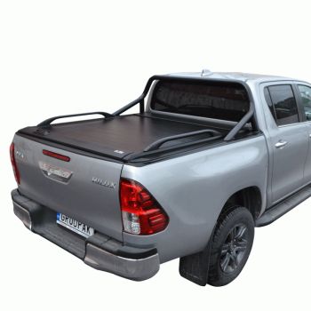 ΚΑΠΑΚΙ ΚΑΡΟΤΣΑΣ ΡΟΛΟ ΑΛΟΥΜΙΝΙΟΥ ΜΕ ΕΡΓΟΣΤΑΣΙΑΚΟΥ ΤΥΠΟΥ ΣΙΔΕΡΕΝΙΟ ROLL-BAR ΚΑΙ ΚΟΥΠΑΣΤΕΣ TEK 2 MAX 9080 ROLL+RB 416BL+KOUP 90BL TOYOTA HILUX REVO 2016+ & HILUX 2021+