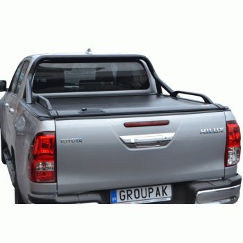 ΚΑΠΑΚΙ ΚΑΡΟΤΣΑΣ ΡΟΛΟ ΑΛΟΥΜΙΝΙΟΥ ΜΕ ΕΡΓΟΣΤΑΣΙΑΚΟΥ ΤΥΠΟΥ ΣΙΔΕΡΕΝΙΟ ROLL-BAR ΚΑΙ ΚΟΥΠΑΣΤΕΣ TEK 2 MAX 9080 ROLL+RB 416BL+KOUP 90BL TOYOTA HILUX REVO 2016+ & HILUX 2021+