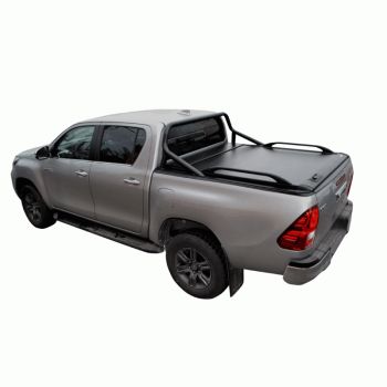 ΚΑΠΑΚΙ ΚΑΡΟΤΣΑΣ ΡΟΛΟ ΑΛΟΥΜΙΝΙΟΥ ΜΕ ΕΡΓΟΣΤΑΣΙΑΚΟΥ ΤΥΠΟΥ ΣΙΔΕΡΕΝΙΟ ROLL-BAR ΚΑΙ ΚΟΥΠΑΣΤΕΣ TEK 2 MAX 9080 ROLL+RB 416BL+KOUP 90BL TOYOTA HILUX REVO 2016+ & HILUX 2021+