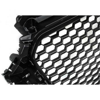 Μπροστινός Προφυλακτήρας Για Audi A3 8V 11-16 Hatchback / Sportback RS3 Look Με Μάσκα Μαύρη Γυαλιστερή