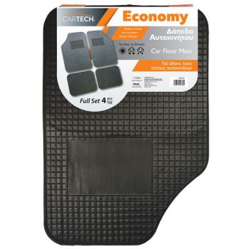 Δάπεδο Economy 4τμχ Σετ Μαύρο