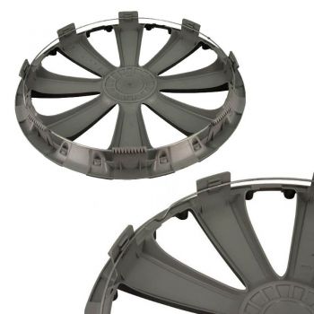 Τάσια Τροχών Αυτοκινήτου 15" Rapide 101188 NC Ασημί & Μαύρο CBX 4 Τεμάχια