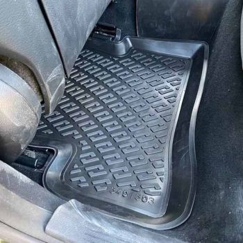 Πατάκια Σκαφάκια 3D Από Λάστιχο TPE Για Mercedes C-Class W205 2014-2020 Rizline 4 Τεμάχια Μαύρα