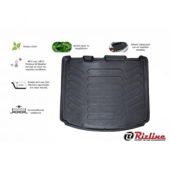 Πατάκι Πορτ-Παγκάζ 3D Σκαφάκι Από Λάστιχο TPE Για Ford Kuga 2012-2018 Μαύρο Rizline