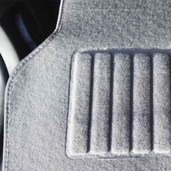 Δάπεδα MOQUETTE Σετ 4τεμ Γκρι για Όλα τα Αυτοκίνητα