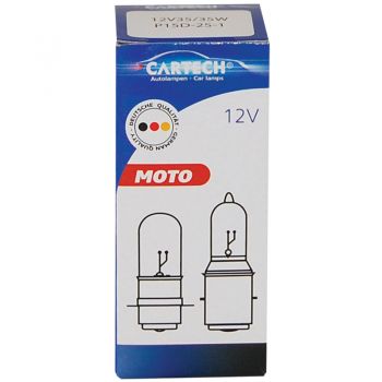 Λάμπα MOTO M5 - 12V/35/35W ΣΤΕΦΑΝΙ P15D-25-1 Standard τμχ