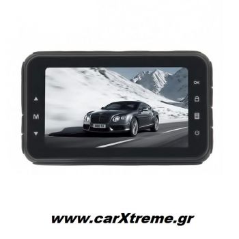 Κάμερα Αυτοκινήτου DVR Blackbox 3" Full HD 1080P 170o με Νυχτερινή Λήψη και Κάμερα Οπισθοπορείας 52005
