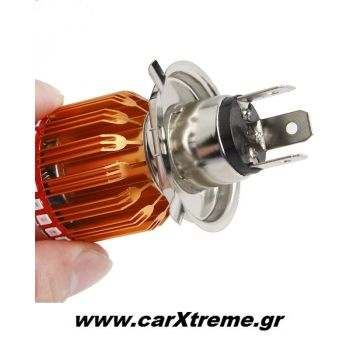 Λάμπα LED Προβολέα Μοτοσυκλέτας H4 3SMD 1000Lm Hi/Lo 1 τεμάχιο 52157