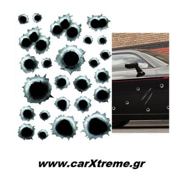 Διακοσμητικό Αυτοκόλλητο Αυτοκινήτου Bullets 53104
