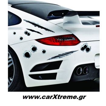 Διακοσμητικό Αυτοκόλλητο Αυτοκινήτου Bullets 53104