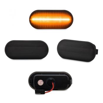 Πλαϊνά Φλας Φτερού Για VW Golf/ Vento/Bora/ Passat/ Polo/Transporter/ Seat Toledo/Leon/Ibiza/Cordoba/Alhambra/ Led Dynamic Smoke 2 Τεμάχια