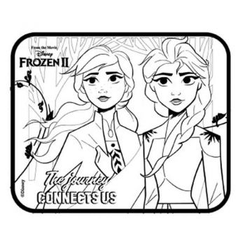 Ηλιοπροστασίες Κουρτινάκια Πλαϊνά Frozen 2 Με Πόστερ Χρωματιστμού  44 x 36 cm 2 Τεμάχια