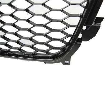 Μάσκα Για Audi A4 B8 11-15 RS4 Look Κυψελωτή Γυαλιστερό Μαύρο 1 Τεμάχιο