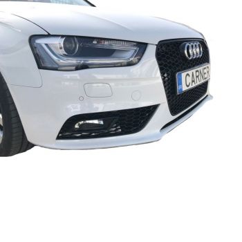 Μάσκα Για Audi A4 B8 11-15 RS4 Look Κυψελωτή Γυαλιστερό Μαύρο 1 Τεμάχιο