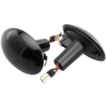 Πλαϊνά Φλας Φτερού Για Mini Cooper R55 / R56 / R57 / R58 / R59 Led Dynamic Φιμέ 2 Τεμάχια
