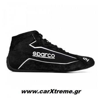 Sparco Slalom+ Fabric and Suede Αγωνιστικά Παπούτσια Μαύρο