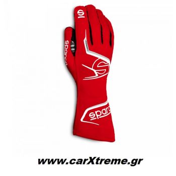 Sparco Arrow Αγωνιστικά Γάντια Κόκκινο / Λευκό 001314