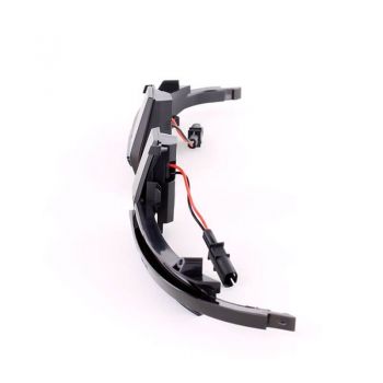 Φλας Καθρέπτη Για Audi A3 8P 08-10 / A4 A5 07-09 / A6 C6 08-10 / A8 07-10 / Q3 07-17 Dynamic Led Canbus Μαύρο/Φιμέ 2 Τεμάχια