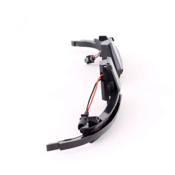 Φλας Καθρέπτη Για Audi A3 8P 08-10 / A4 A5 07-09 / A6 C6 08-10 / A8 07-10 / Q3 07-17 Dynamic Led Canbus Μαύρο/Φιμέ 2 Τεμάχια