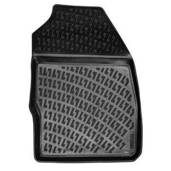 Πατάκια Σκαφάκια 3D Από Λάστιχο TPE Για Ford Fiesta 08-17 Rizline 4 Τεμάχια Μαύρα