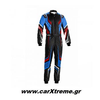 Sparco Φόρμα Kart Prime-K 002307NARS Μαύρο/Μπλε/Κόκκινο