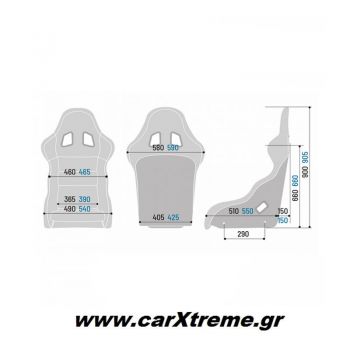 Sparco EVO QRT Αγωνιστικό Κάθισμα Αυτοκινήτου 008007RNR