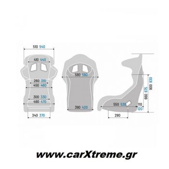 Sparco CIRCUIT II QRT Αγωνιστικό Κάθισμα Αυτοκινήτου 008011RNR