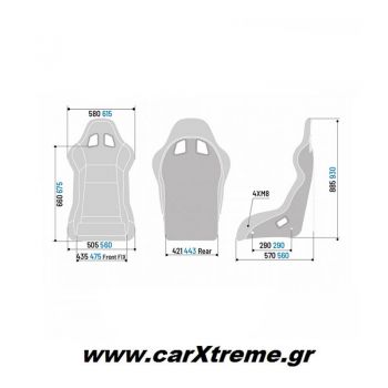 Sparco EVO L QRT Αγωνιστικό Κάθισμα Αυτοκινήτου 008013RNR