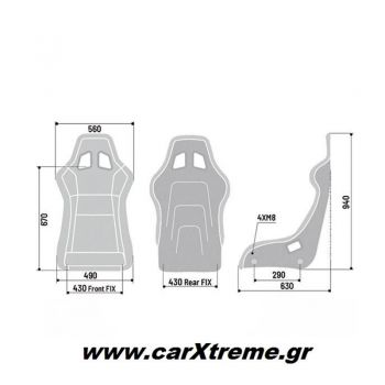 Sparco QRT C Αγωνιστικό Κάθισμα Αυτοκινήτου 008025ZNR