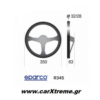 Sparco Τιμόνι Αυτοκινήτου R345 015R345MLN
