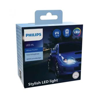 Λάμπες Led HIR2 9012 Philips Ultinon Pro3021 12V 24V 20W 6000K 1800lm 11012U3021X2 2 Τεμάχια