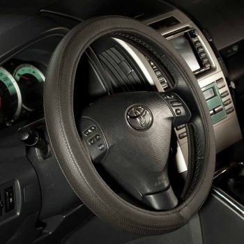 Κάλυμμα Τιμονιού Αυτοκινήτου Otom Easy-Fit Δερματίνη Μαύρο Medium 37-39cm F-39