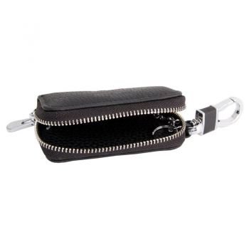 Μπρελόκ Δερμάτινο Μαύρο Με Κλειδοθήκη Volvo