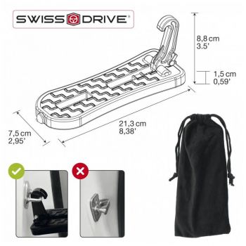 Σκαλοπατάκι Πόρτας Για Εύκολη Πρόσβαση Στην Μπαγκαζιέρα Οροφής & Σφυράκι Ασφαλείας 2 Σε 1 Swiss Drive EPA0215