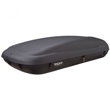 Μπαγκαζιέρα Οροφής Αυτοκινήτου Rackit 400lt Carbon Με Διπλό Άνοιγμα